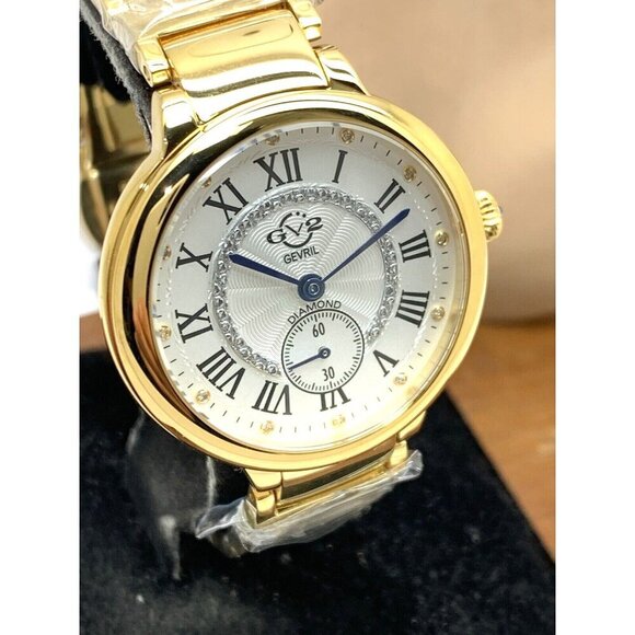 GV2 Gevril Women's Watch 12202B Rome Swiss Quartz Limited Edition Gold 3… - Picture 13 of 14